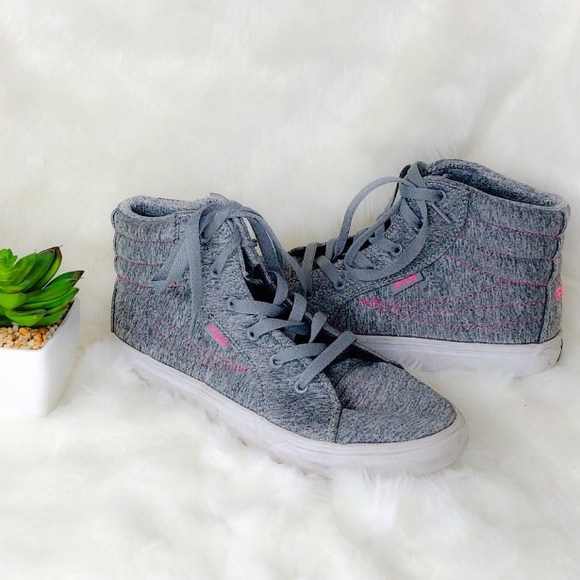 Fila Shoes - 5 for $25| Fila Smokescreen Gray High Top Sneakers